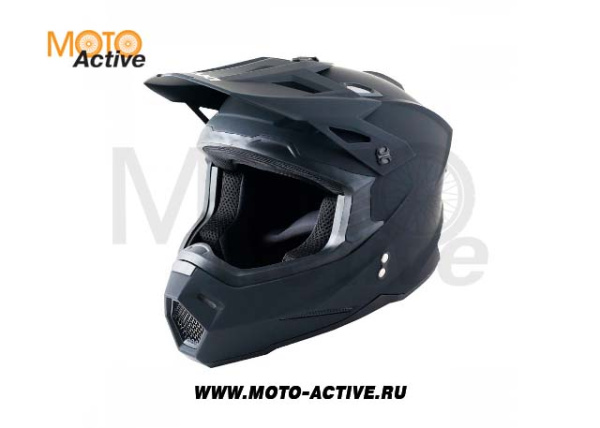 Шлем (кроссовый) Ataki JK801 Solid, черный матовый